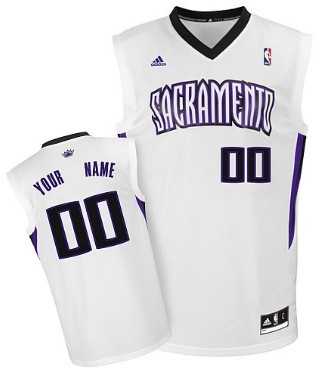 Men & Youth Customized Sacramento Kings White Jersey